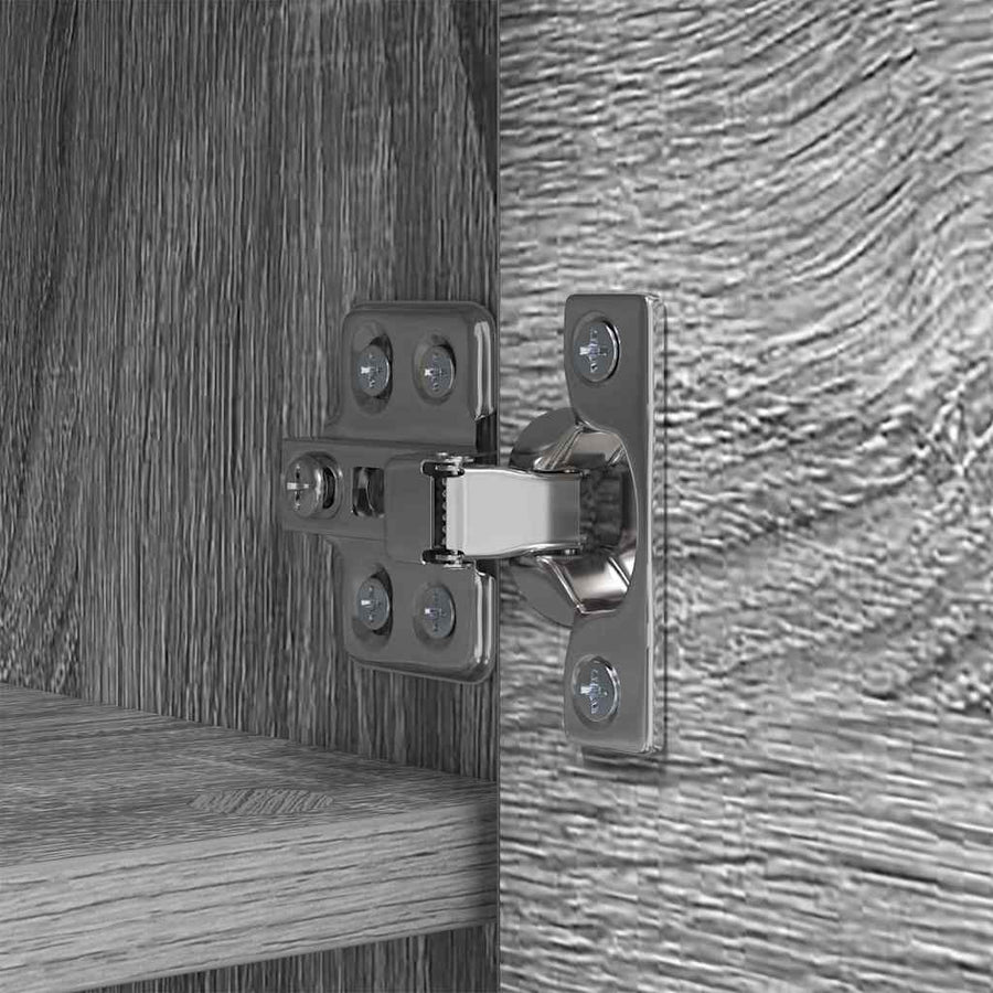 Wandgemonteerde kapstok met plank Grijs sonoma 50 x 20 x 30 cm