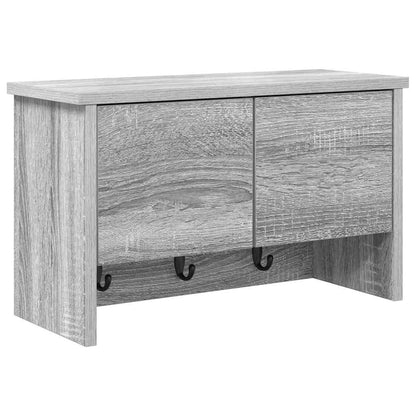 Wandgemonteerde kapstok met plank Grijs sonoma 50 x 20 x 30 cm