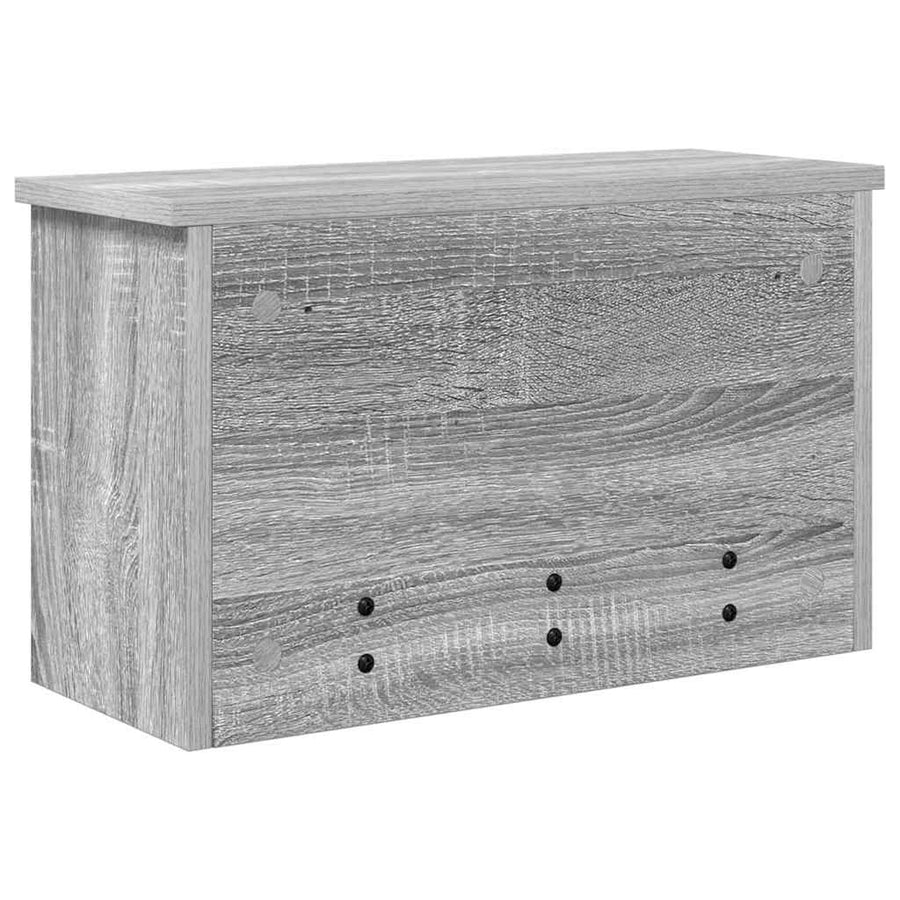 Wandgemonteerde kapstok met plank Grijs sonoma 50 x 20 x 30 cm