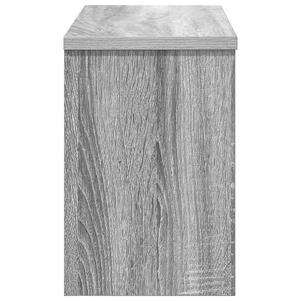 Wandgemonteerde kapstok met plank Grijs sonoma 50 x 20 x 30 cm