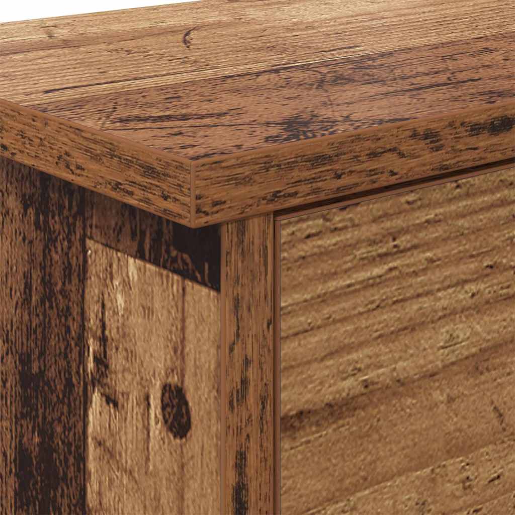 Wandgemonteerde kapstok Oud hout 50 x 20 x 30 cm Bewerkt hout