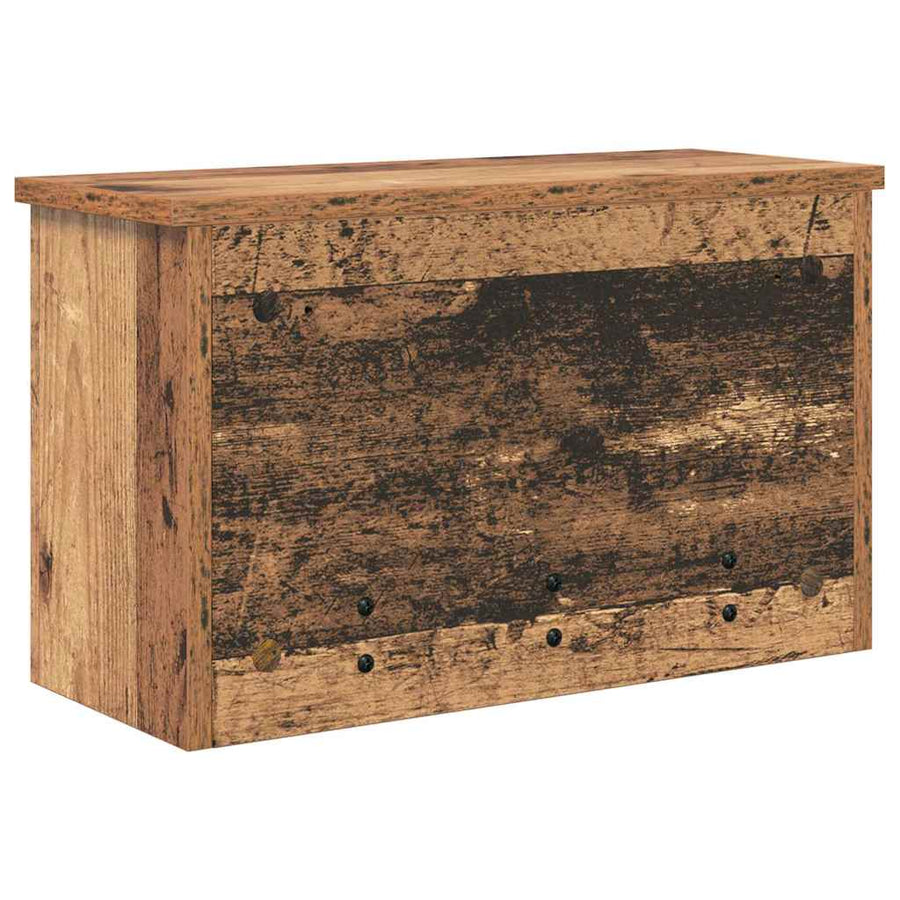 Wandgemonteerde kapstok Oud hout 50 x 20 x 30 cm Bewerkt hout