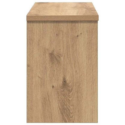 Wandgemonteerde kapstok artisanaal eikenkleurig 50 x 20 x 30 cm