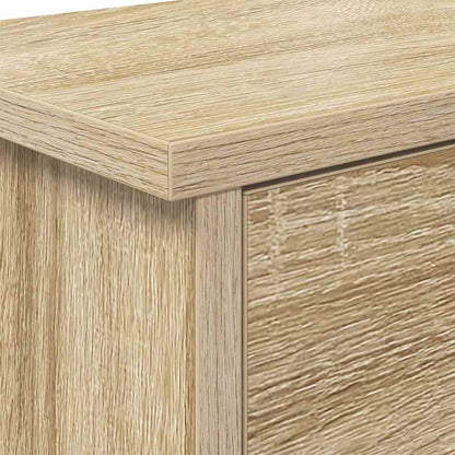 Wandgemonteerde kapstok met plank Sonoma eiken 80 x 20 x 30 cm