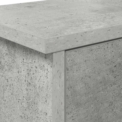 Wandgemonteerde kapstok met plank Beton Grijs 80 x 20 x 30 cm