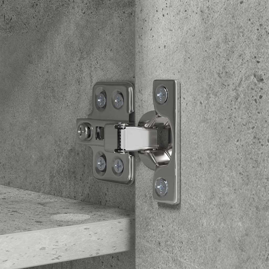 Wandgemonteerde kapstok met plank Beton Grijs 80 x 20 x 30 cm