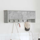 Wandkapstok met plank 80x20x30 cm beton grijs