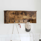 Wandkapstok 80x20x30 cm gerookt eiken
