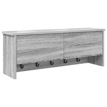 Wandgemonteerde kapstok met plank Grijs sonoma 80 x 20 x 30 cm