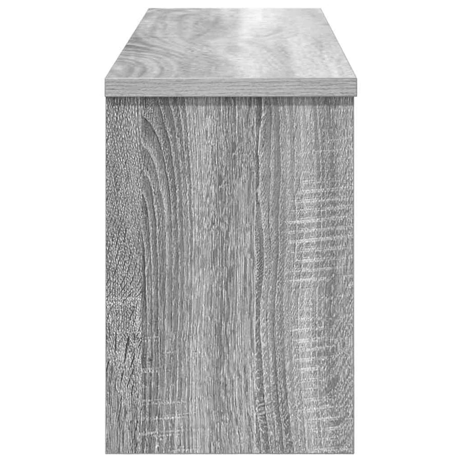 Wandgemonteerde kapstok met plank Grijs sonoma 80 x 20 x 30 cm