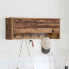 Wall-mounted coat rack Reclaimed Wood 80 x 20 x 30 cm Treated wood