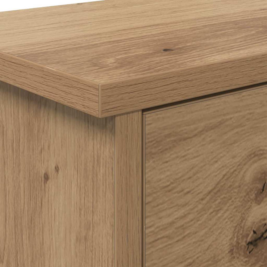 Wandgemonteerde Kapstok Met Plank Artisan Eiken 80 x 20 x 30 cm