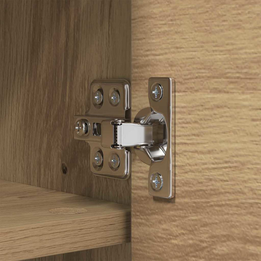 Wandgemonteerde Kapstok Met Plank Artisan Eiken 80 x 20 x 30 cm