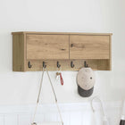 Wandkapstok met plank 80x20x30 cm artisan eiken
