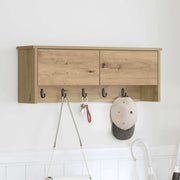 Wandkapstok met plank 80x20x30 cm artisan eiken