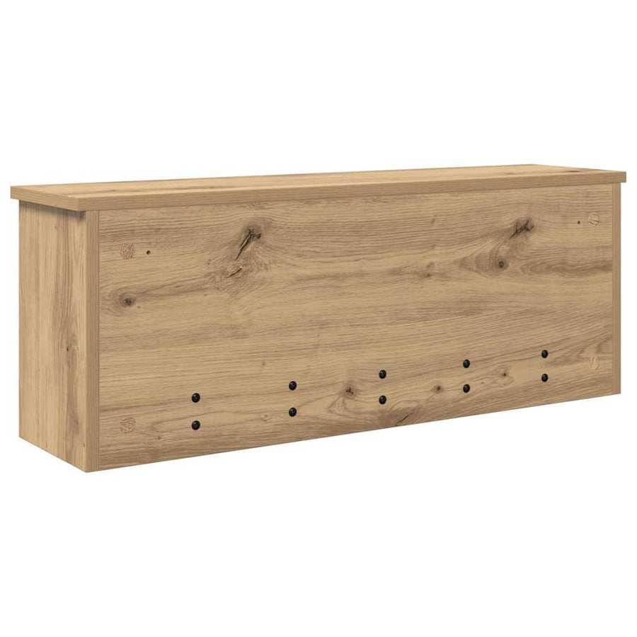 Wandgemonteerde Kapstok Met Plank Artisan Eiken 80 x 20 x 30 cm