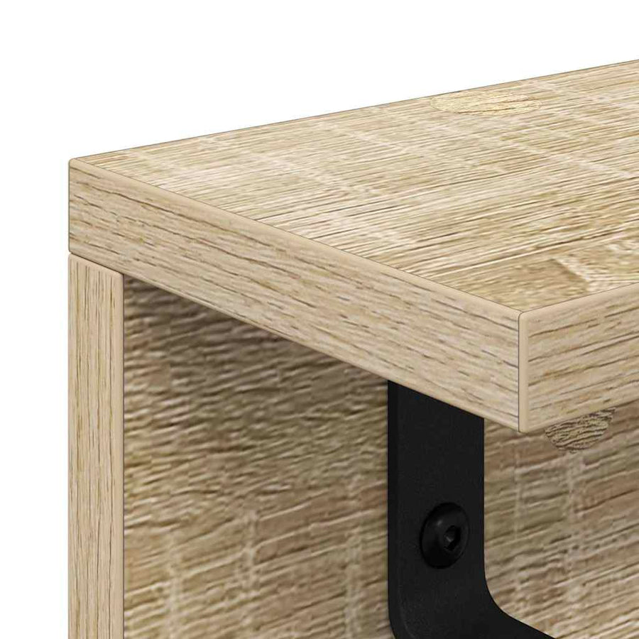 Wandgemonteerde kapstok Sonoma eiken 40 x 10.5 x 10.5 cm