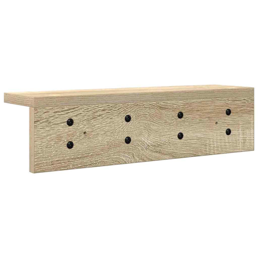 Wandgemonteerde kapstok Sonoma eiken 40 x 10.5 x 10.5 cm