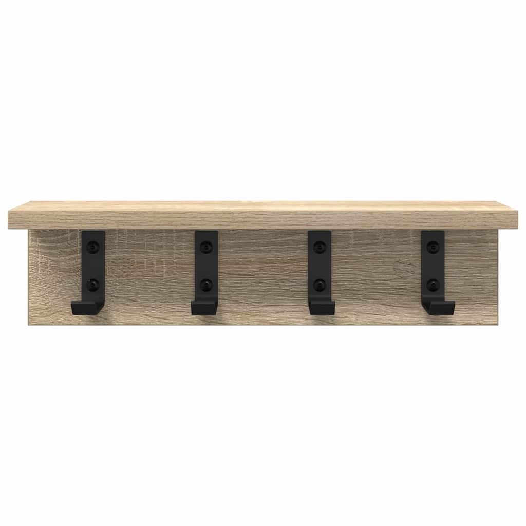 Wandgemonteerde kapstok Sonoma eiken 40 x 10.5 x 10.5 cm
