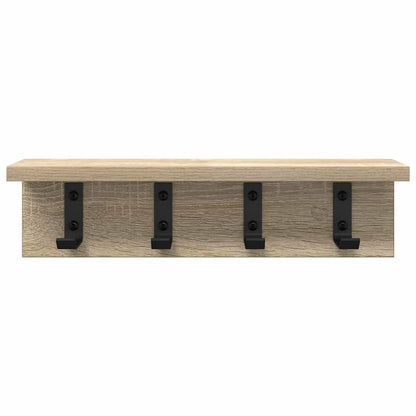 Wandgemonteerde kapstok Sonoma eiken 40 x 10.5 x 10.5 cm