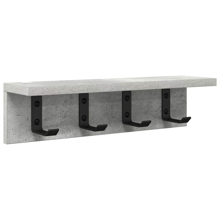 Wandgemonteerde kapstok Betongrijs 40 x 10.5 x 10.5 cm