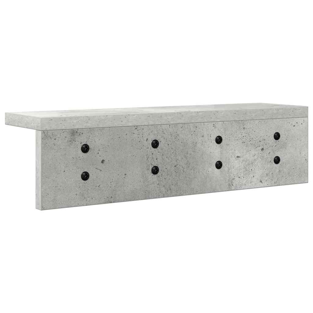Wandgemonteerde kapstok Betongrijs 40 x 10.5 x 10.5 cm