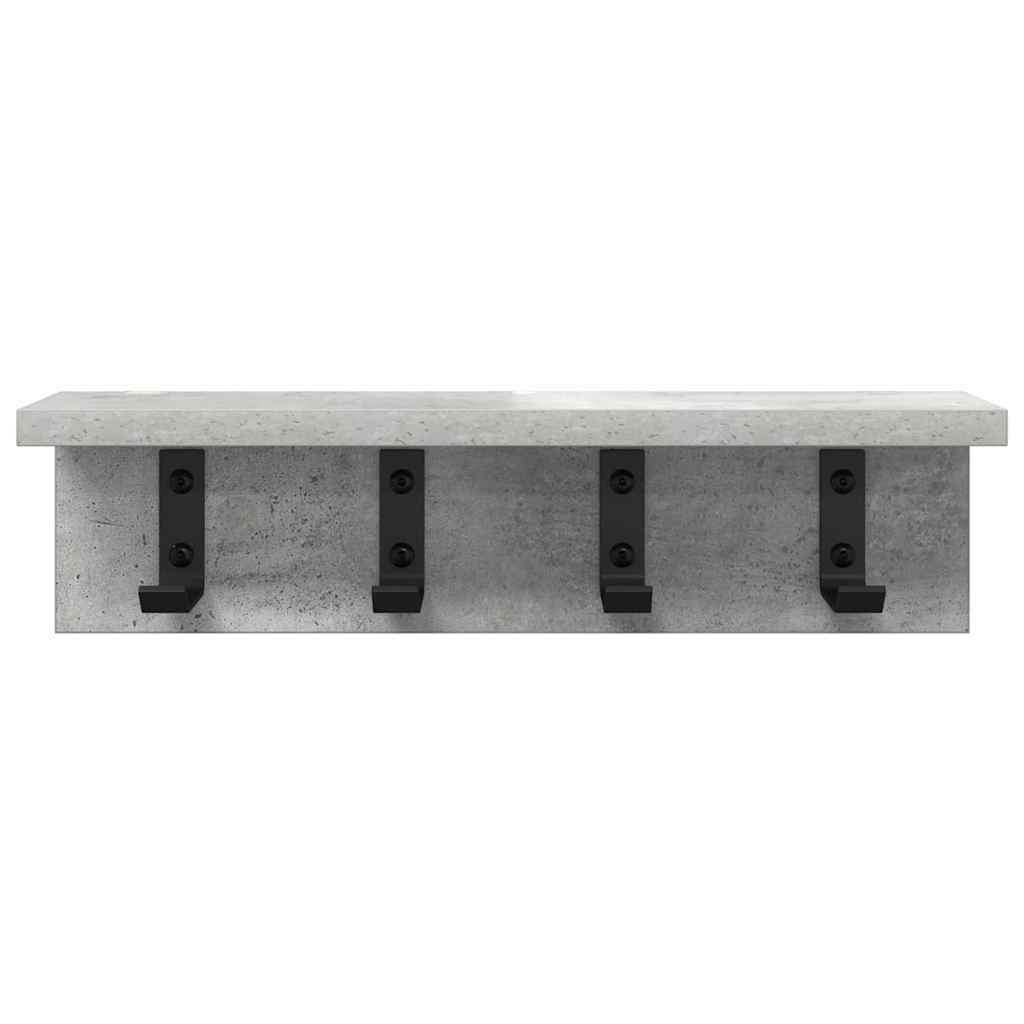 Wandgemonteerde kapstok Betongrijs 40 x 10.5 x 10.5 cm