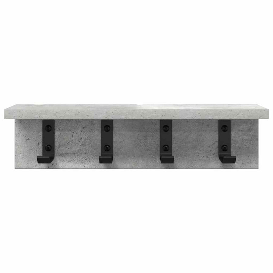 Wandgemonteerde kapstok Betongrijs 40 x 10.5 x 10.5 cm