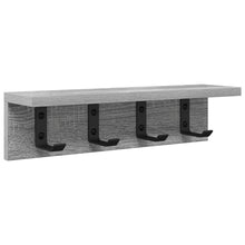 Wandgemonteerde kapstok Grijs sonoma 40 x 10.5 x 10.5 cm