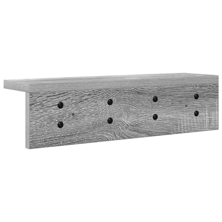 Wandgemonteerde kapstok Grijs sonoma 40 x 10.5 x 10.5 cm