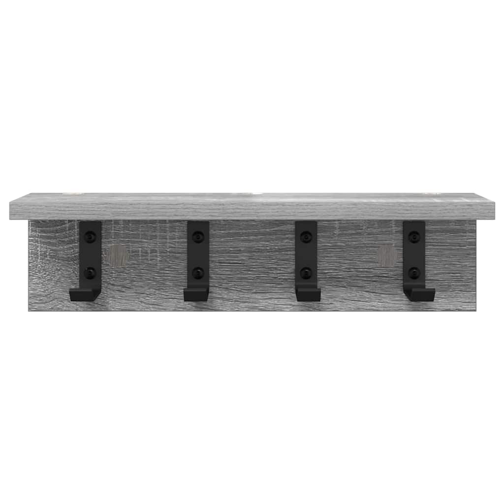 Wandgemonteerde kapstok Grijs sonoma 40 x 10.5 x 10.5 cm