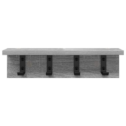 Wandgemonteerde kapstok Grijs sonoma 40 x 10.5 x 10.5 cm