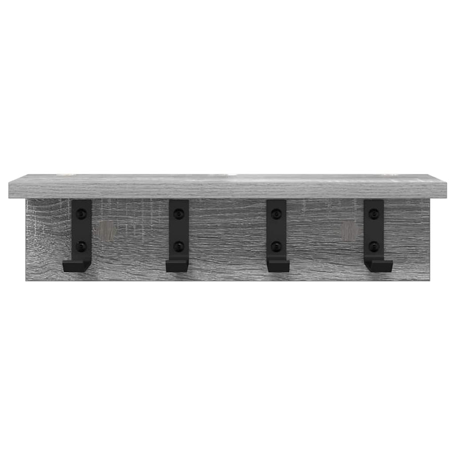 Wandgemonteerde kapstok Grijs sonoma 40 x 10.5 x 10.5 cm