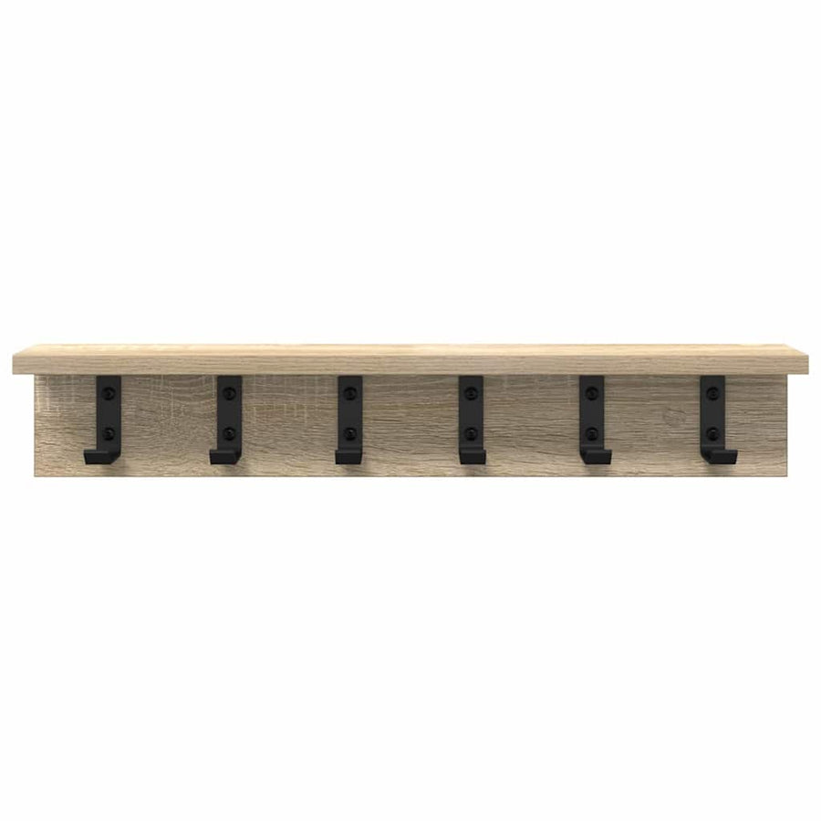 Wandgemonteerde kapstok Sonoma eiken 60 x 10.5 x 10.5 cm