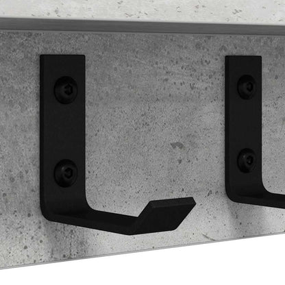 Wandgemonteerde kapstok Betongrijs 60 x 10.5 x 10.5 cm