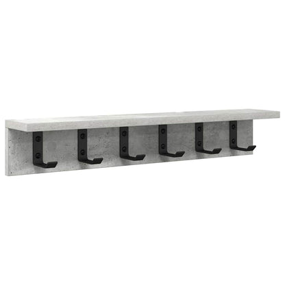 Wandgemonteerde kapstok Betongrijs 60 x 10.5 x 10.5 cm
