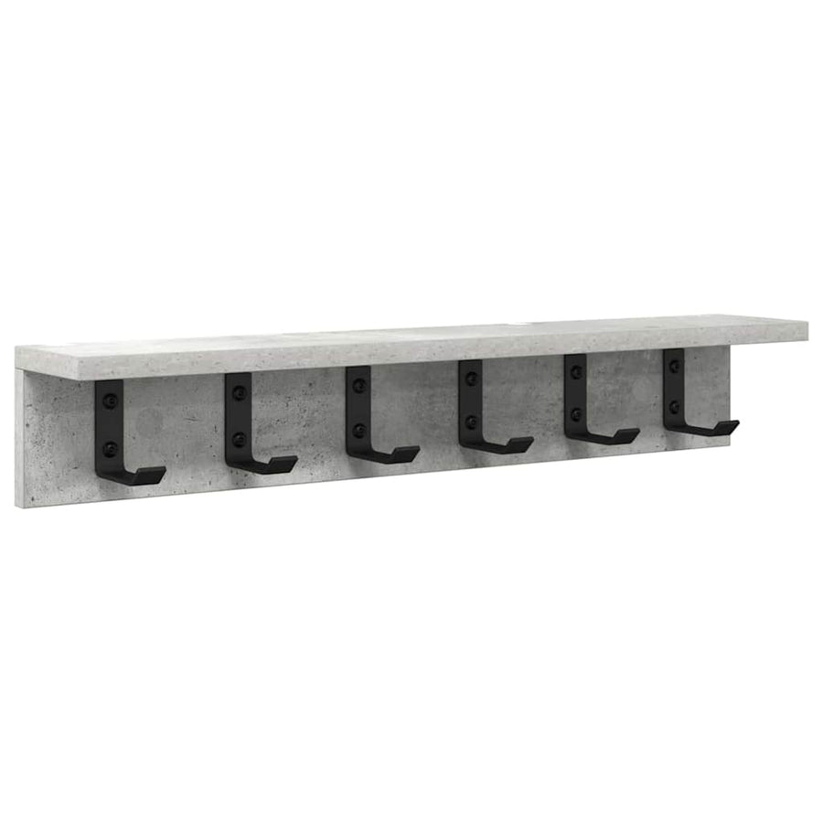 Wandgemonteerde kapstok Betongrijs 60 x 10.5 x 10.5 cm