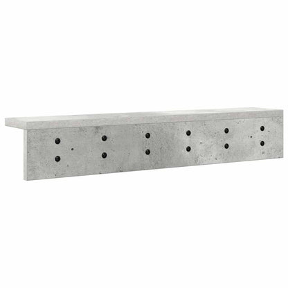 Wandgemonteerde kapstok Betongrijs 60 x 10.5 x 10.5 cm