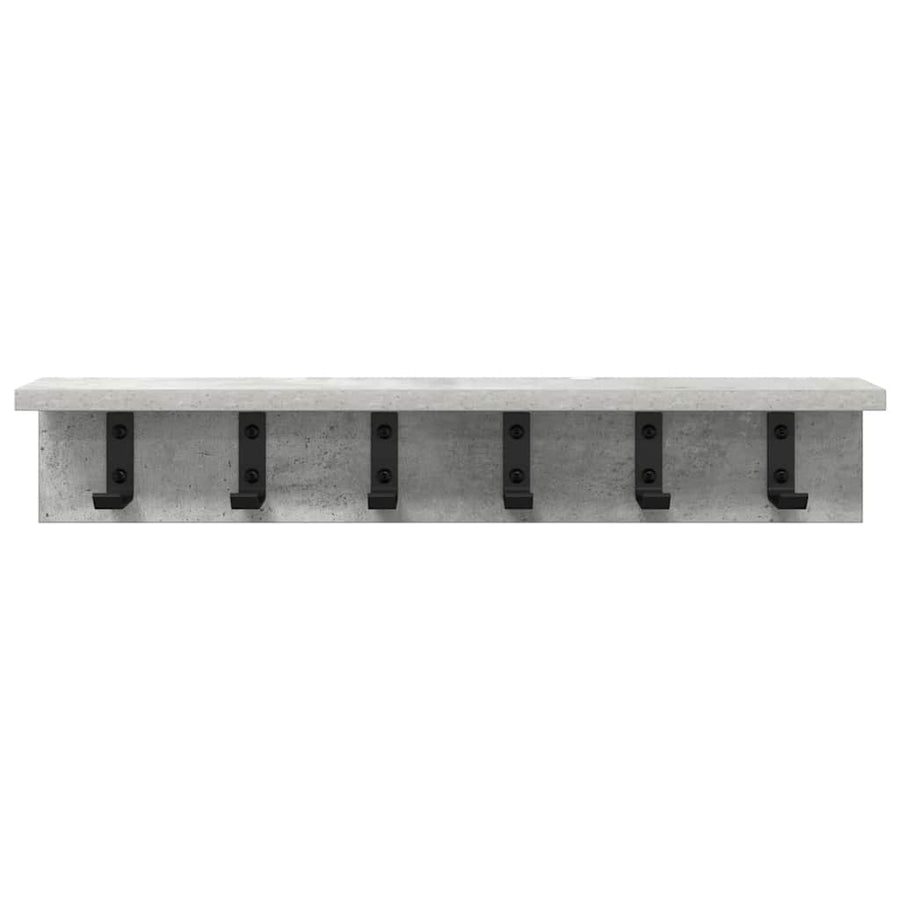 Wandgemonteerde kapstok Betongrijs 60 x 10.5 x 10.5 cm
