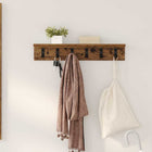 Wall-Mounted Coat Rack with Shelf 60 x 10.5 x 10.5 cm