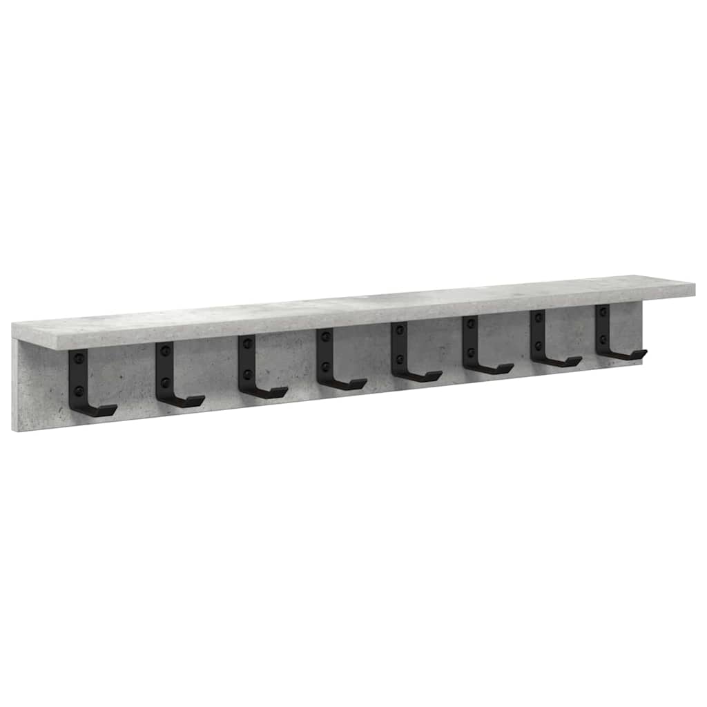 Wandgemonteerde kapstok Betongrijs 80 x 10.5 x 10.5 cm