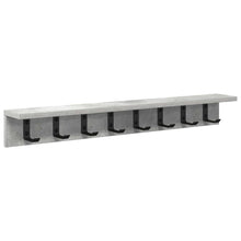 Wandgemonteerde kapstok Betongrijs 80 x 10.5 x 10.5 cm