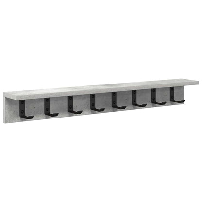 Wandgemonteerde kapstok Betongrijs 80 x 10.5 x 10.5 cm