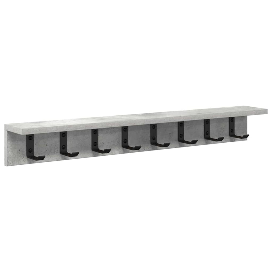 Wandgemonteerde kapstok Betongrijs 80 x 10.5 x 10.5 cm