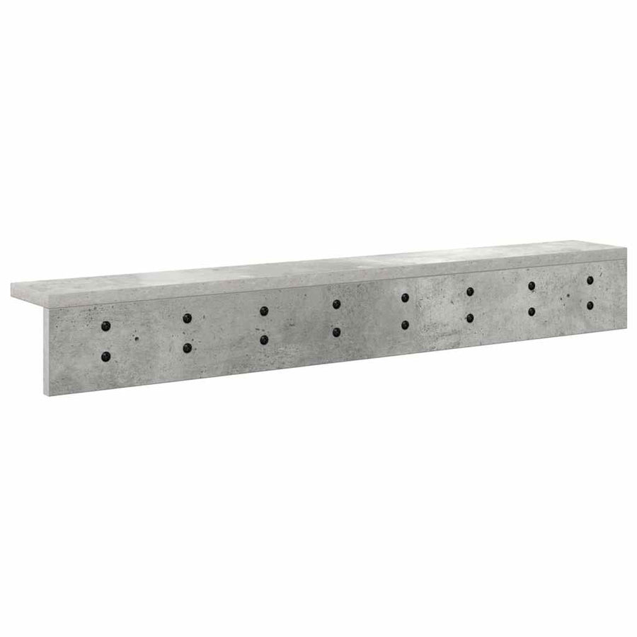 Wandgemonteerde kapstok Betongrijs 80 x 10.5 x 10.5 cm
