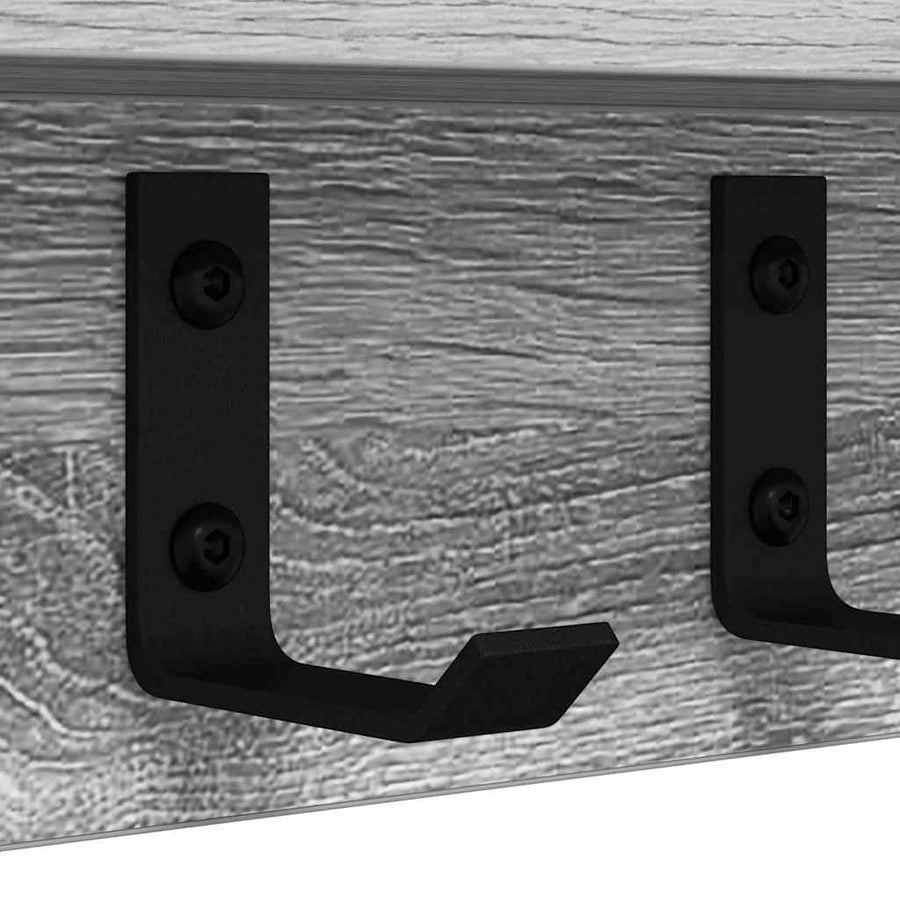 Wandgemonteerde kapstok Grijs sonoma 80 x 10.5 x 10.5 cm