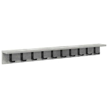 Wandgemonteerde Kapstok Beton Grijs 100 x 10,5 x 10,5 cm