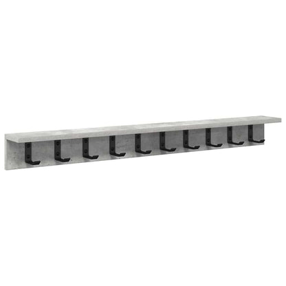 Wandgemonteerde Kapstok Beton Grijs 100 x 10,5 x 10,5 cm