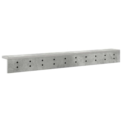 Wandgemonteerde Kapstok Beton Grijs 100 x 10,5 x 10,5 cm