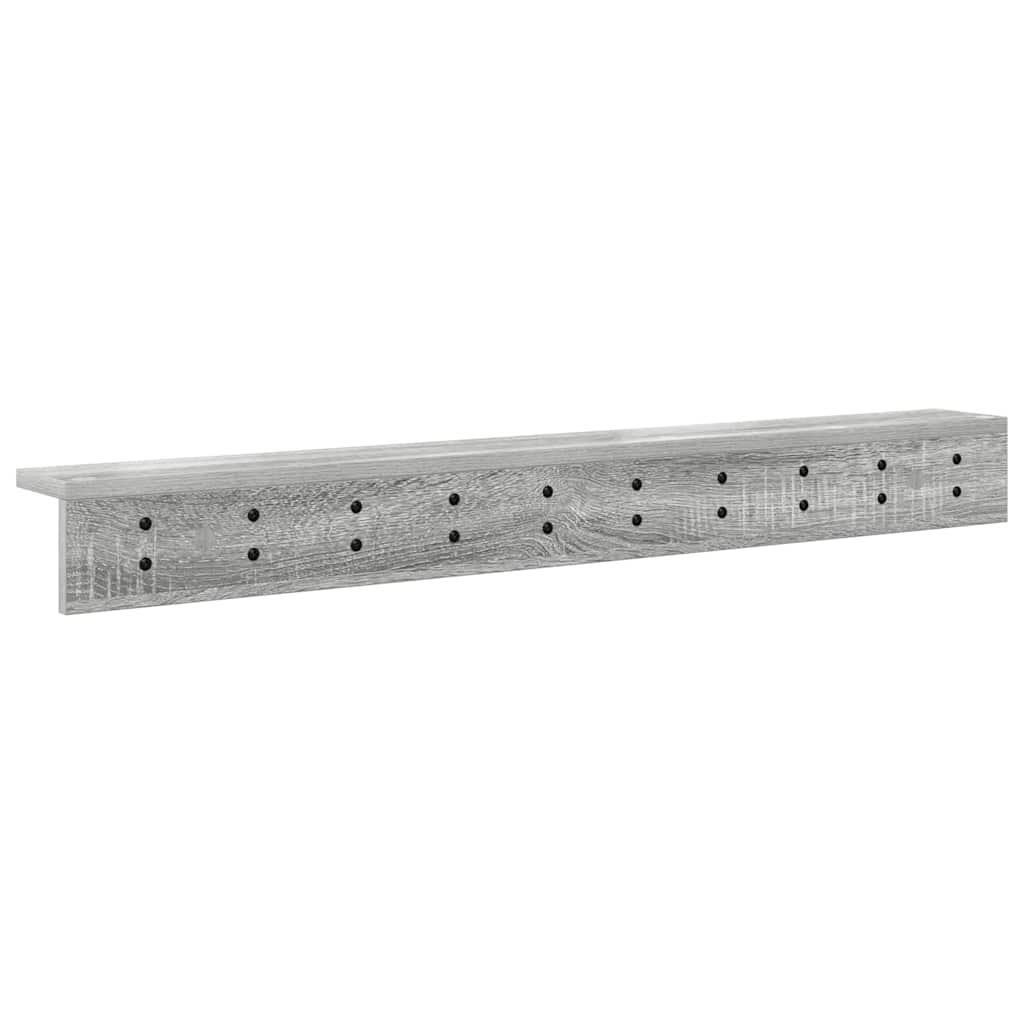Wandgemonteerde Kapstok Grijs Sonoma 100 X 10,5 X 10,5 Cm